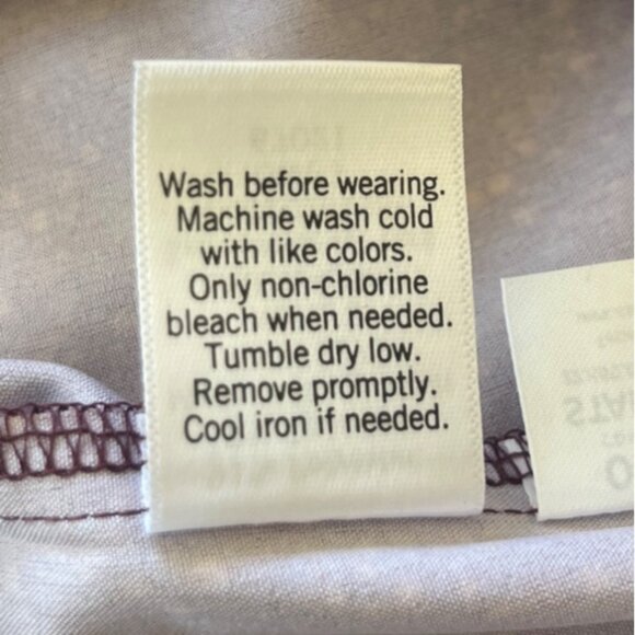 Apt 9 Slim Fit Long Sleeve Shirt Mens Large 16-16.5 Burgundy New WOT - Picture 8 of 8